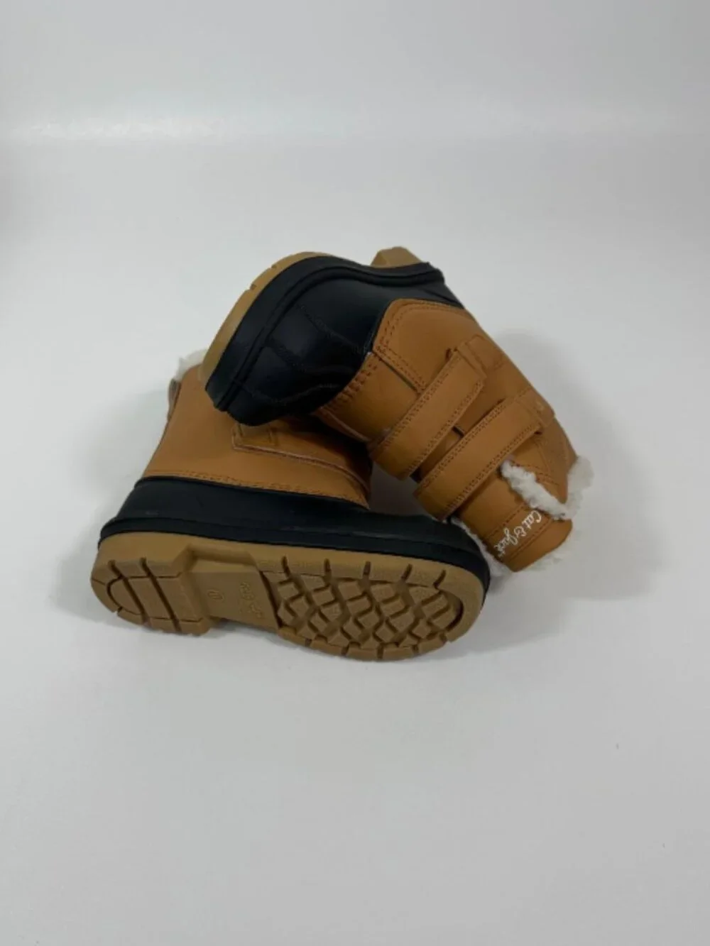 Cat & Jack Toddlers' Cognac Brown Denver Medium Width Winter Boots boy Size 11